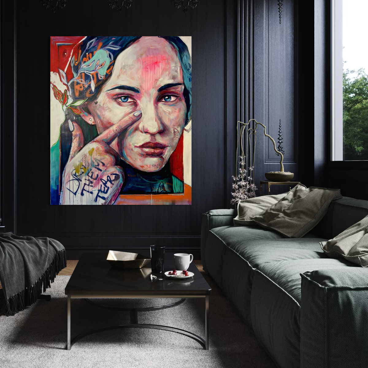 Dry Them Tears Limited Edition Original Painting
