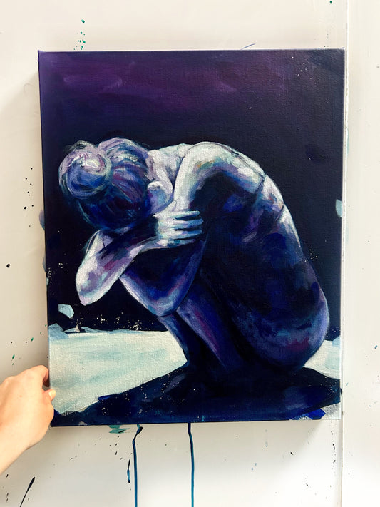 002 If She Spoke Live - Study Paintings