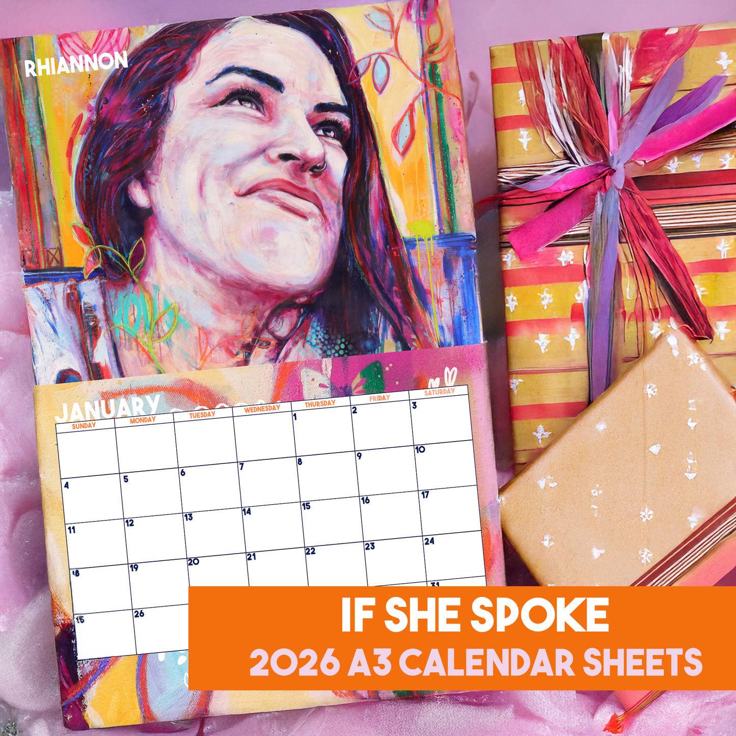 If She Spoke 2026 A3 Calendar Sheets