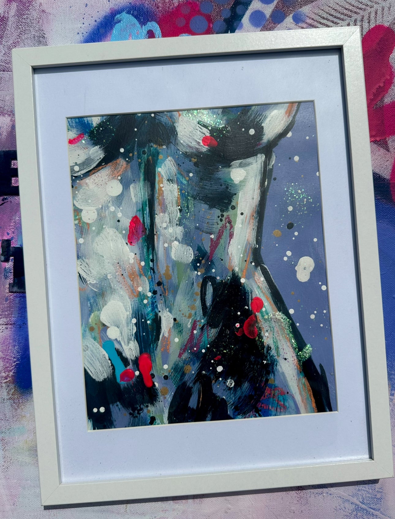 Woman’s Figure Abstract Study Framed 3