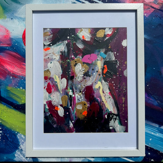Woman’s Figure Abstract Study Framed