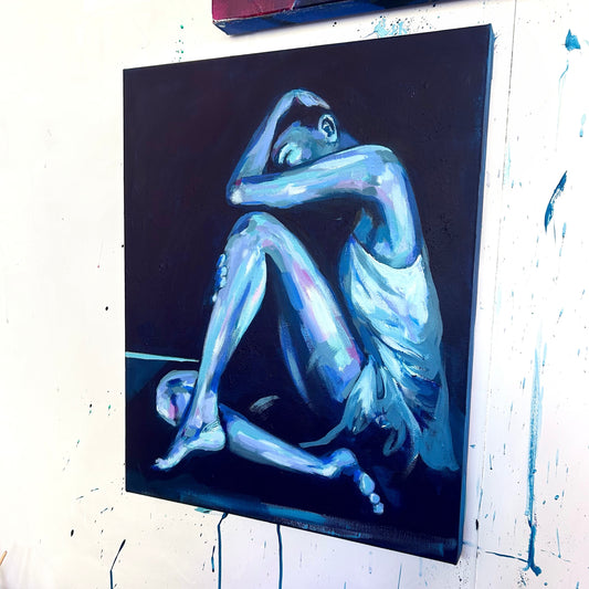 003 If She Spoke Live - Study Paintings