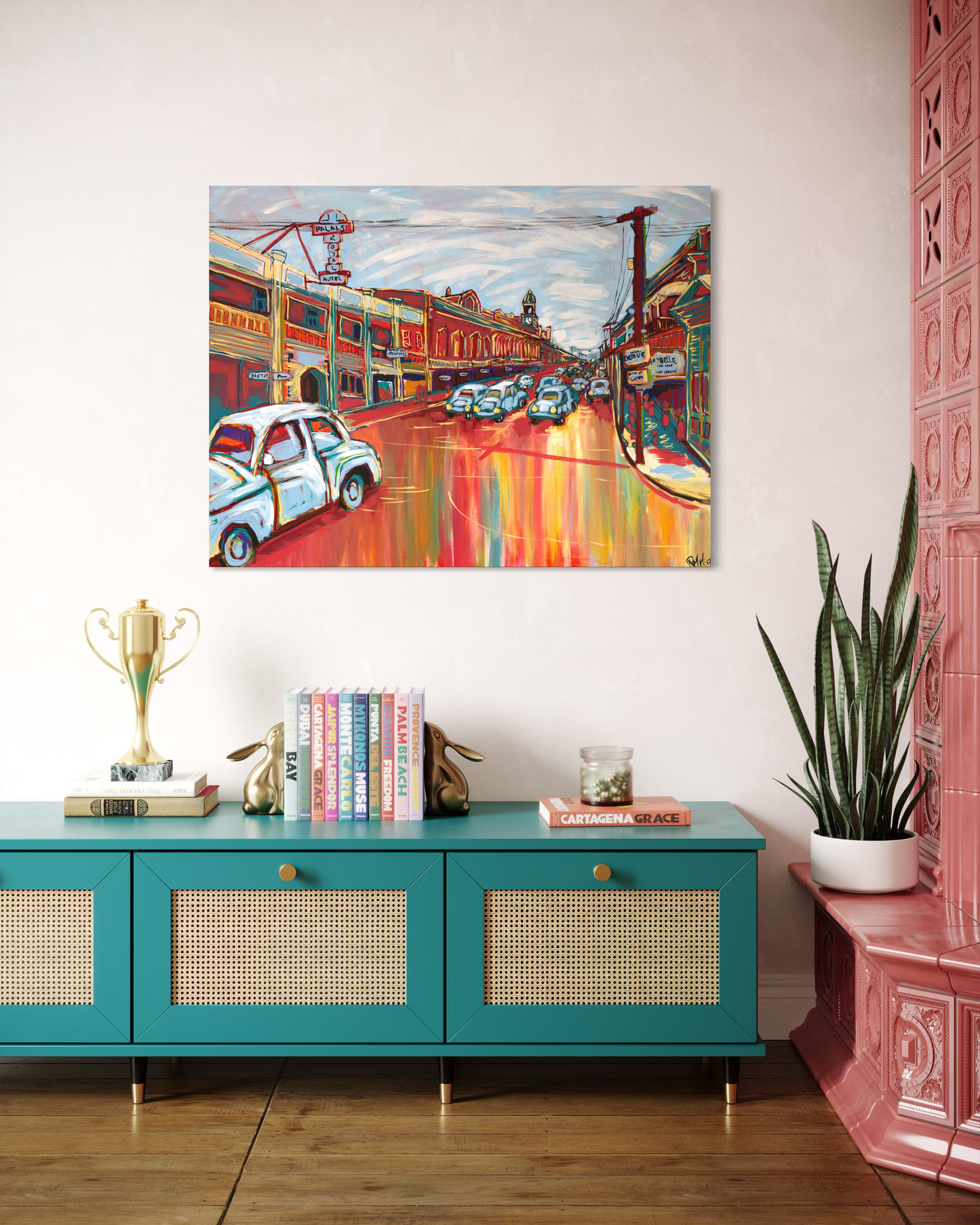 Colourful Street Landscape Canvas Print