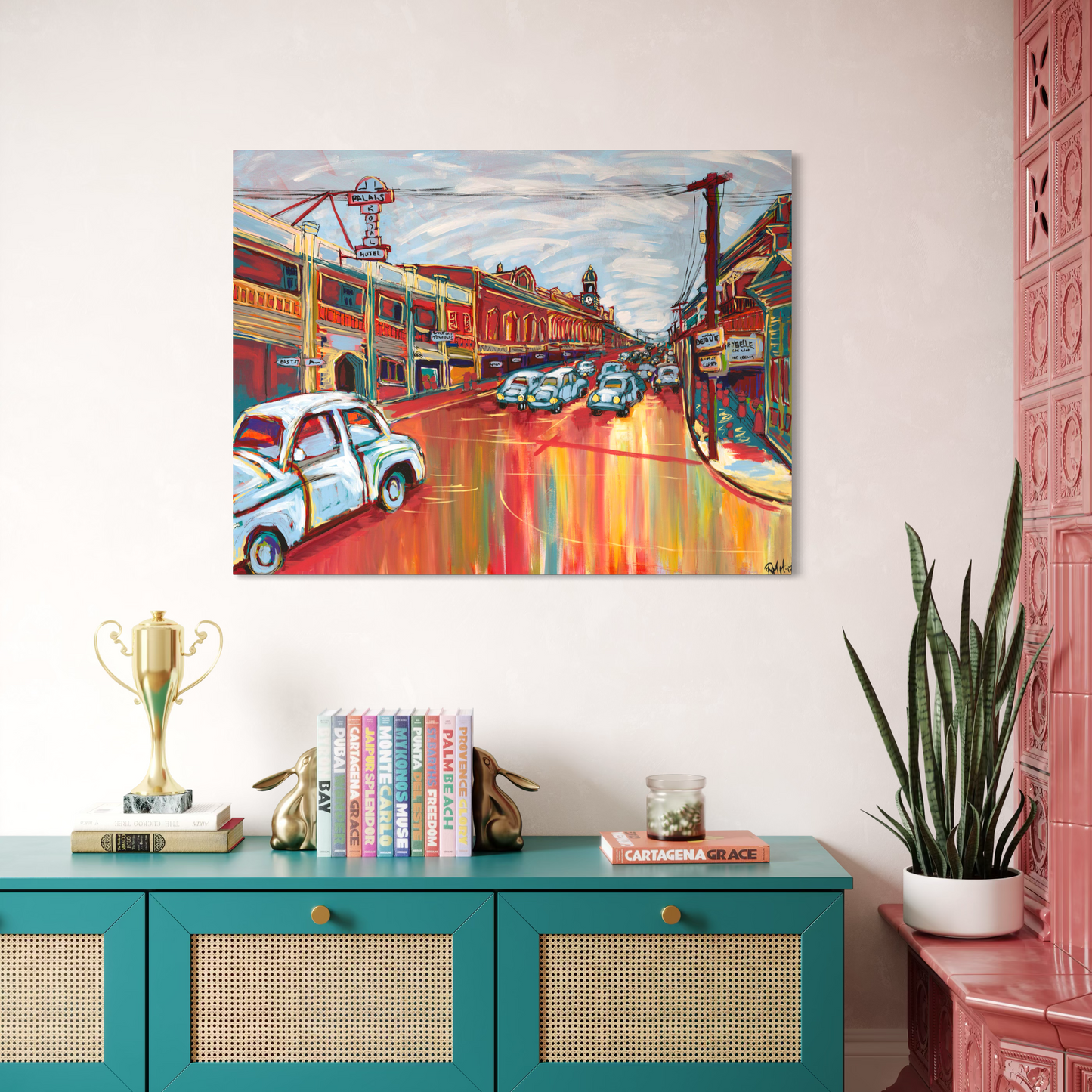 Colourful Street Landscape Canvas Print