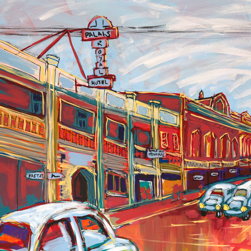 Colourful Street Landscape Canvas Print