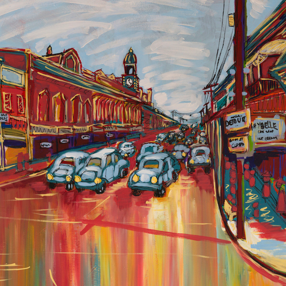 Colourful Street Landscape Canvas Print